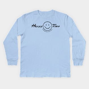 Happy Time Temp Agency Kids Long Sleeve T-Shirt